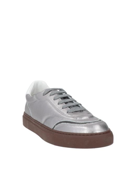 Brunello Cucinelli White Sneakers Leather
