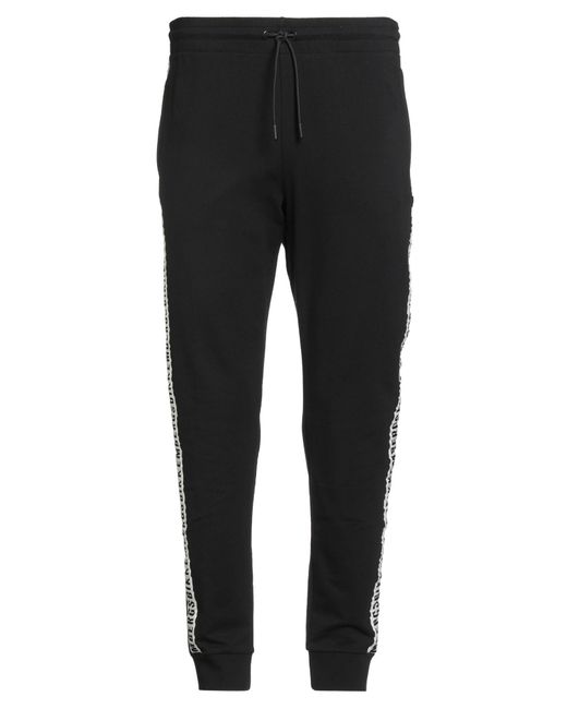Bikkembergs Black Pants Cotton, Elastane for men