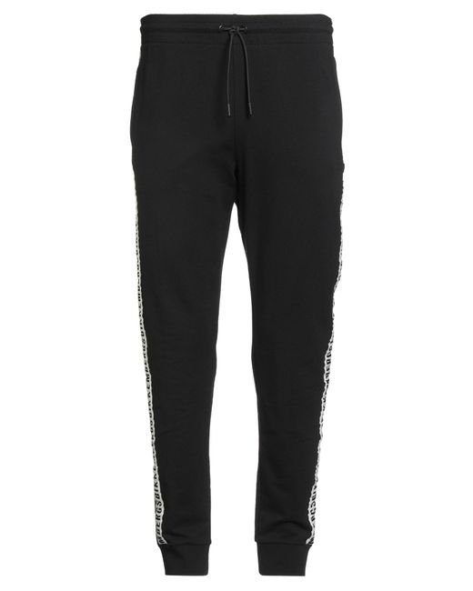 Bikkembergs Black Pants Cotton, Elastane for men