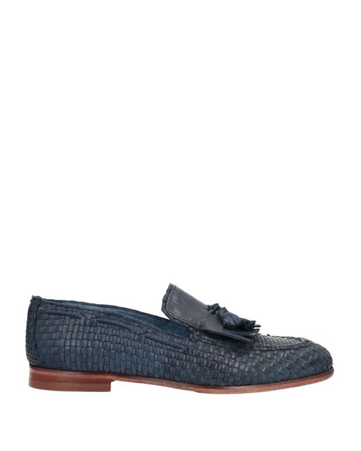 JP/DAVID Blue Midnight Loafers Soft Leather for men