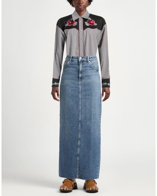 Molly Goddard Gray Shirt Cotton, Polyamide