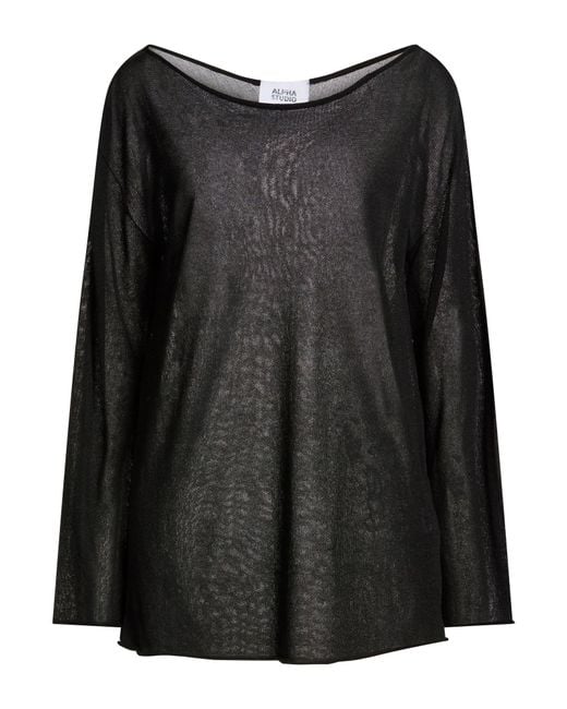 Alpha Studio Black Pullover