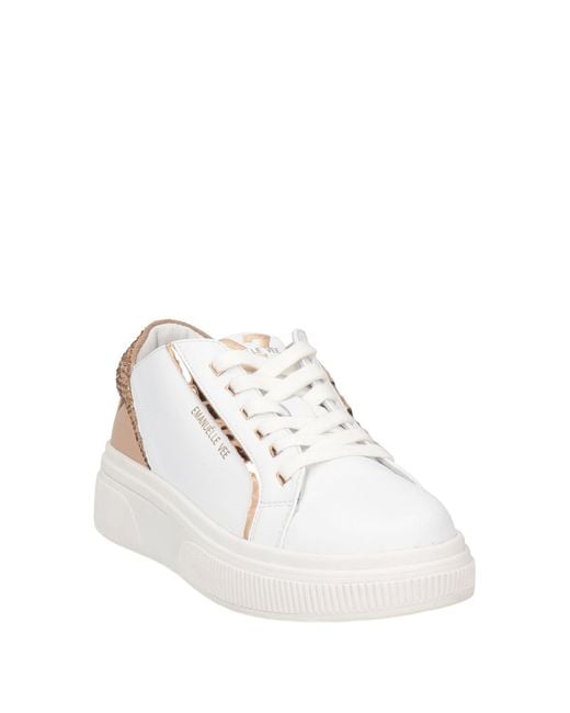 Emanuélle Vee White Sneakers Leather