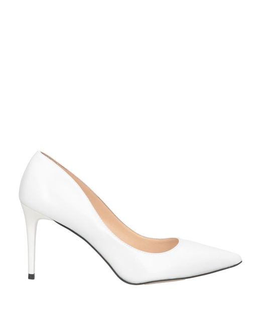 Bruglia White Pumps Leather