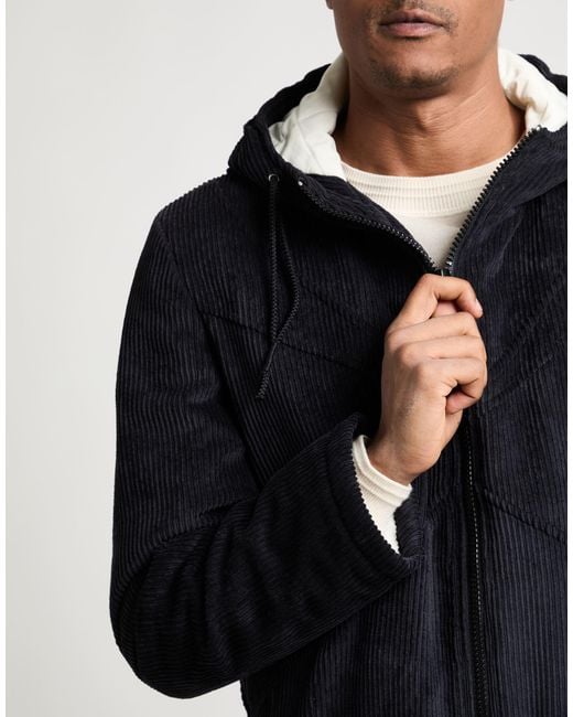 Daniele Alessandrini Black Jacket Polyester, Polyamide, Elastane for men