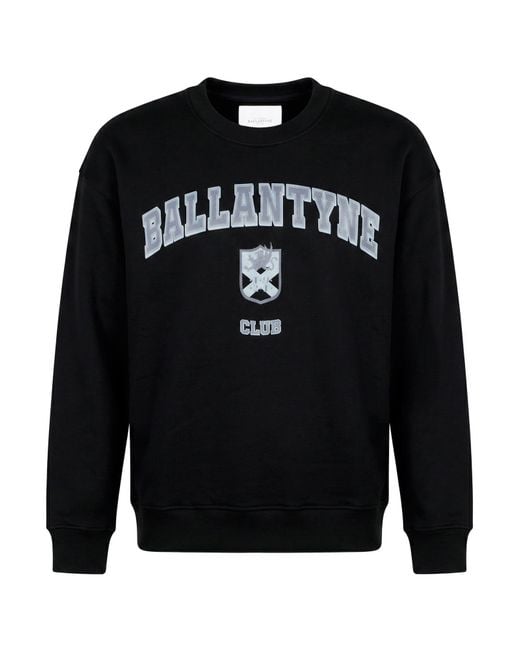 Ballantyne Black Sweatshirt Cotton