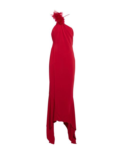 Amen Red Maxi Dress Viscose, Elastane
