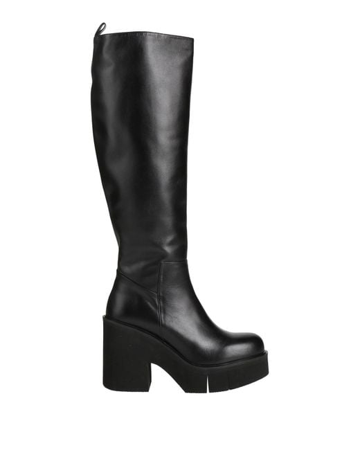 Paloma Barceló Black Boot Leather