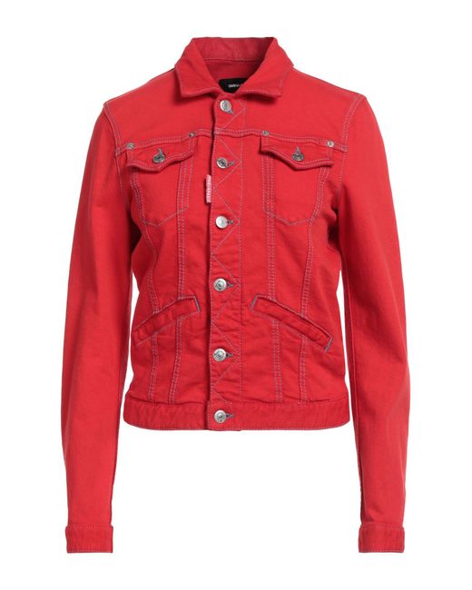DSquared² Red Denim Outerwear
