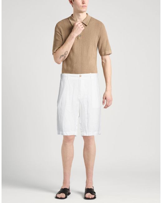 Fedeli White Shorts & Bermuda Shorts for men