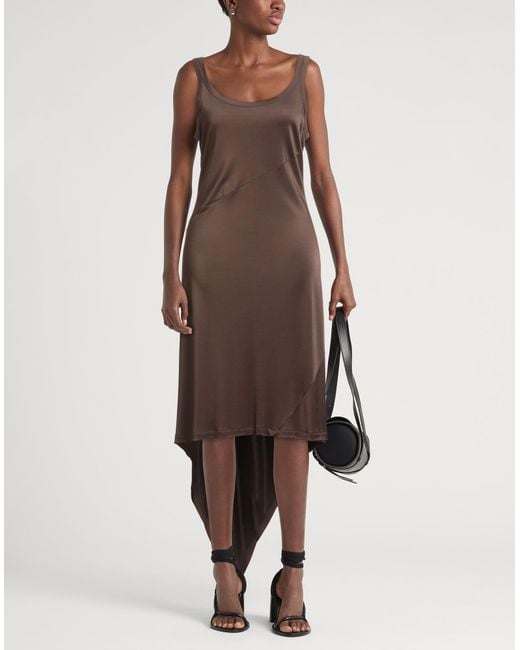 Vestido Midi Helmut Lang de color Brown