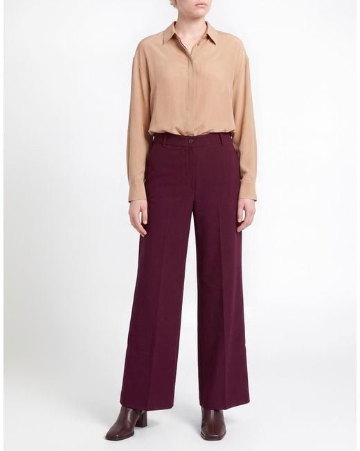Kaos Red Pants Polyester, Viscose, Elastane