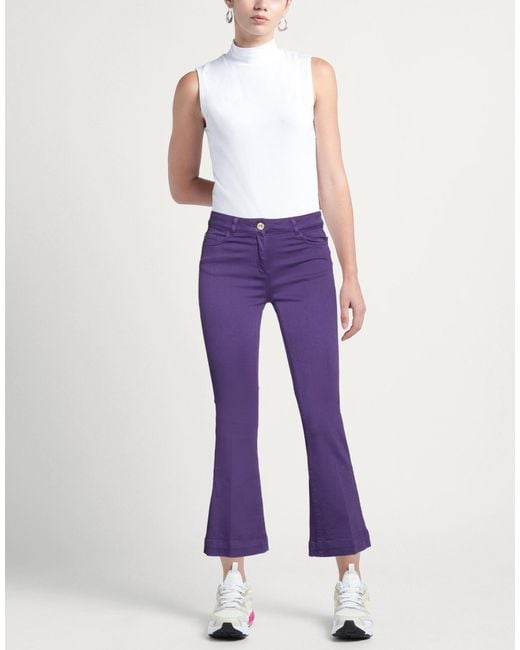 Nenette Purple Jeans Cotton, Elastomultiester, Elastane