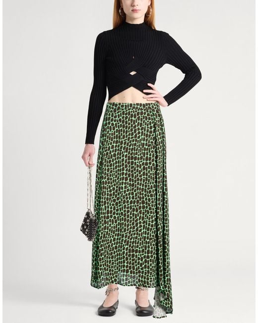 MSGM Green Maxi Skirts