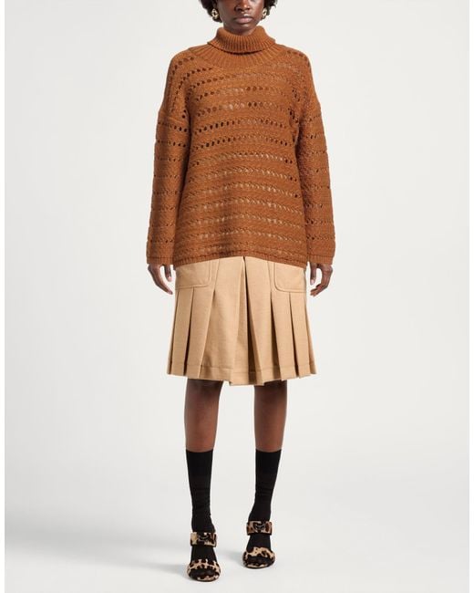 Alpha Studio Brown Turtleneck