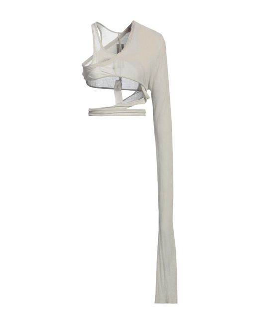 Rick Owens White Top Viscose, Silk