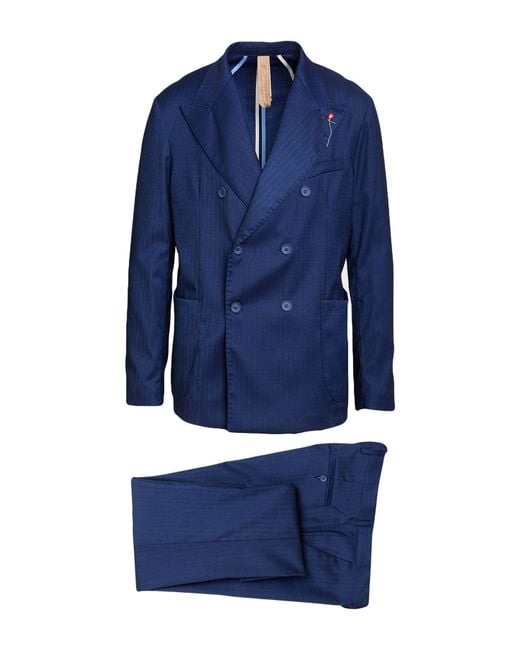 BERNESE Milano Blue Suits for men
