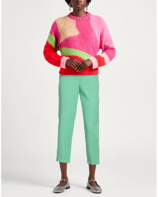 Pinko Green Light Pants Polyester, Elastane