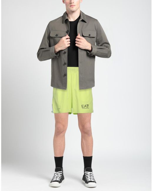 EA7 Green Shorts & Bermuda Shorts for men