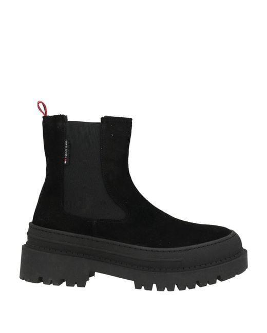 Tommy Hilfiger Black Ankle Boots