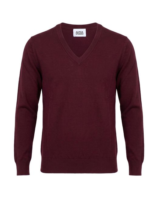 Alpha Studio Pullover in Red für Herren