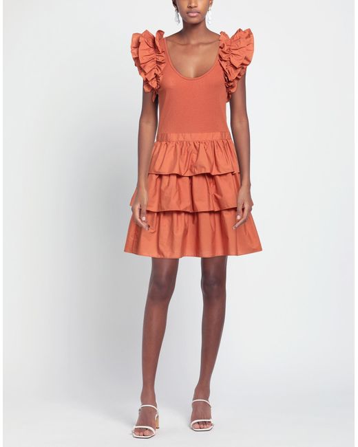 Ulla Johnson Orange Mini Dress