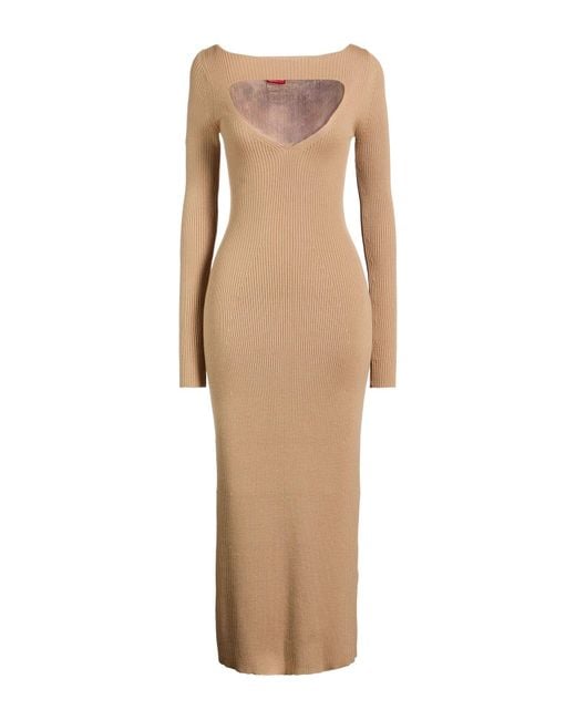 DIESEL Natural Midi Dress Wool