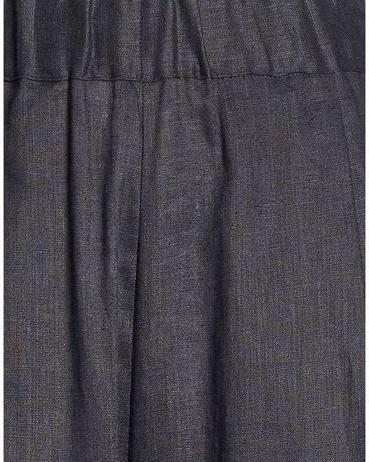 Semicouture Blue Midnight Pants Linen