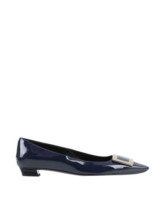 Roger Vivier Blue Ballet Flats