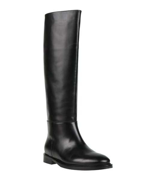 Anna F. Black Boot Leather