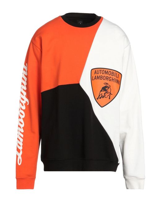 Automobili Lamborghini Orange Sweatshirt for men