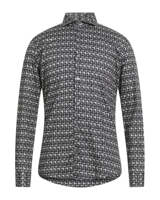 Daniele Alessandrini Gray Shirt Cotton for men
