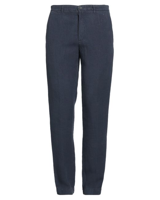 120% Lino Blue Trouser for men