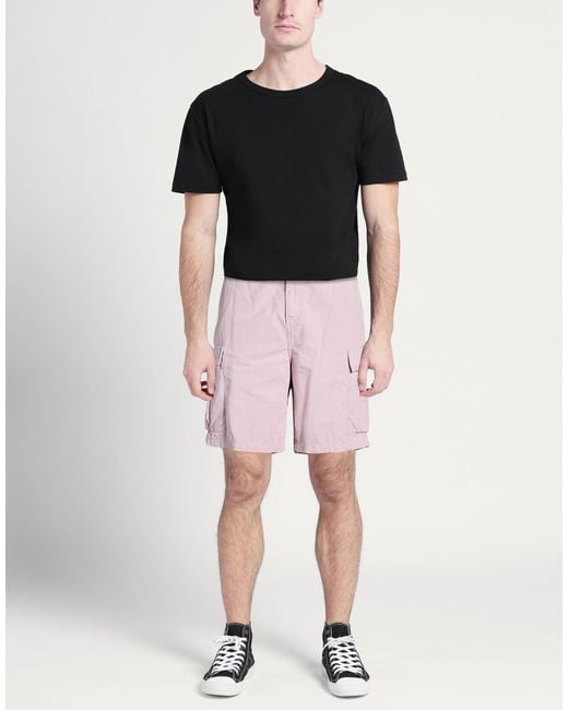 Carhartt Pink Shorts & Bermuda Shorts Cotton, Linen for men
