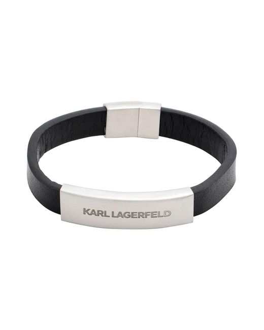Karl Lagerfeld Black Bracelet for men