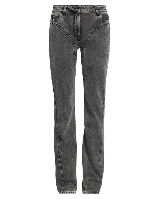 Mugler Gray Jeans Cotton, Elastane