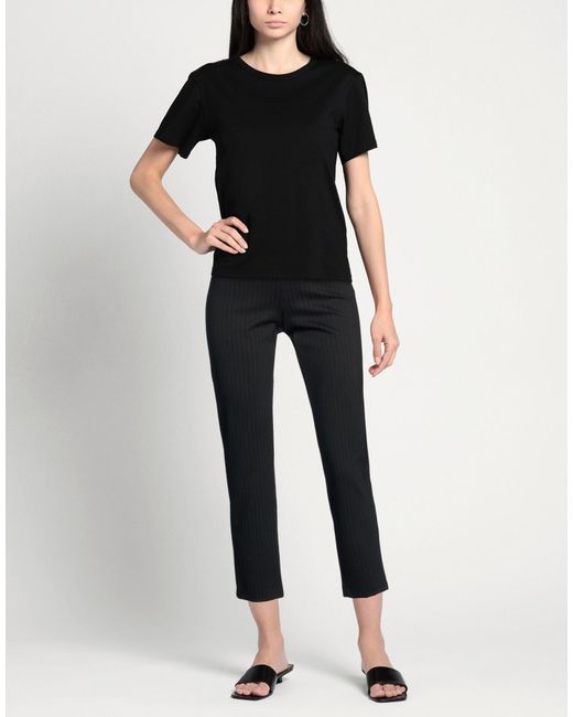 Soallure Black Pants Viscose, Polyamide, Polyester, Elastane