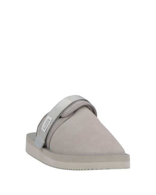 Suicoke Gray Mules & Clogs for men