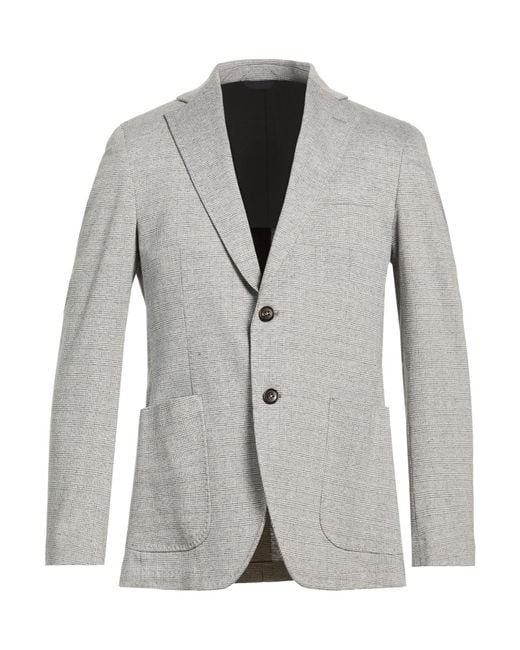 Tombolini Gray Blazer Cotton for men