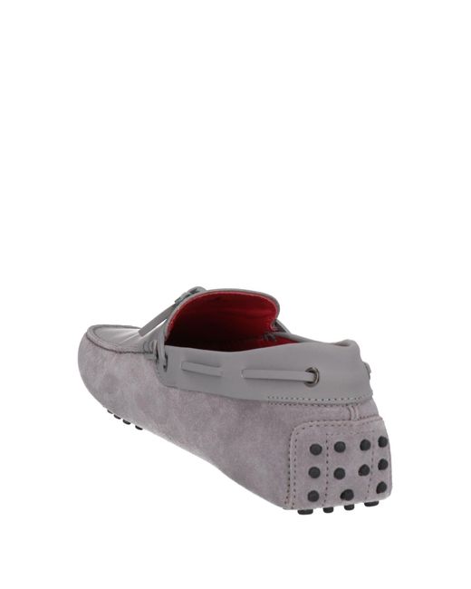 Tod's For Ferrari Gray Loafers for men