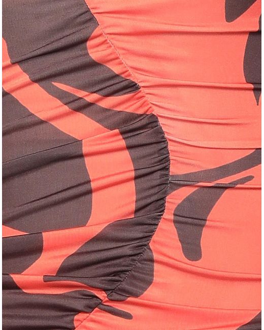 Suoli Red Mini Dress Polyester, Elastane