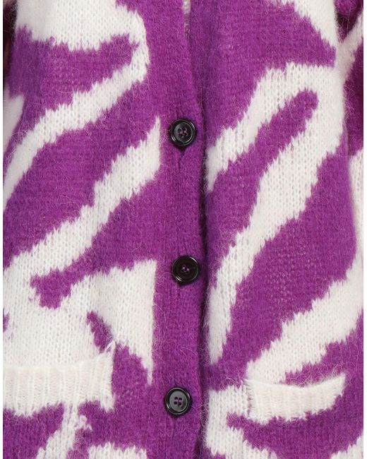 Dries Van Noten Purple Cardigan