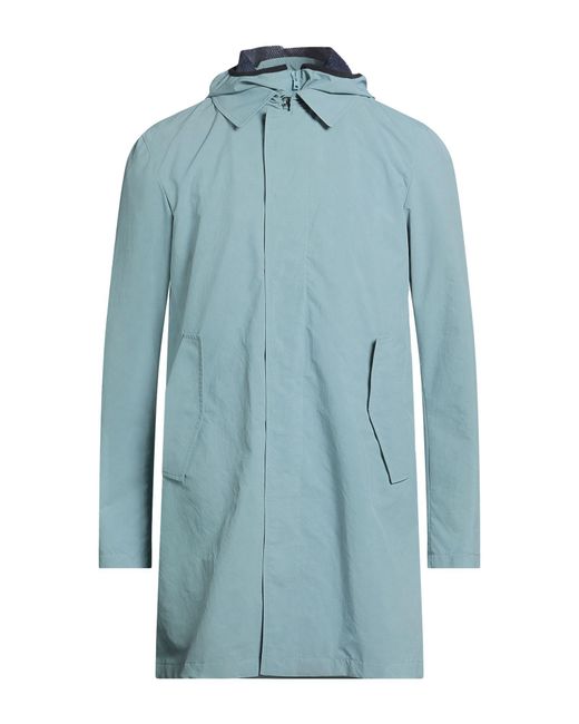 Herno Blue Overcoat & Trench Coat Polyester, Polyamide, Elastane for men