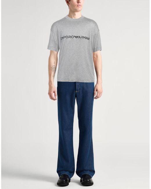 Emporio Armani Gray T-shirt for men