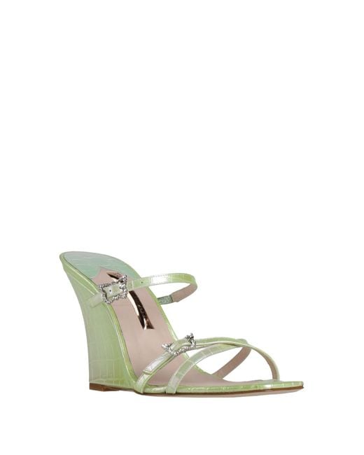 Sophia Webster Green Sandals Leather