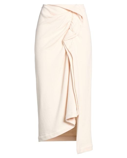 Dries Van Noten Natural Midi Skirt