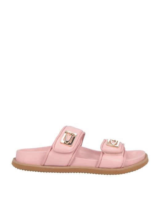 Alberto Guardiani Pink Sandals Leather