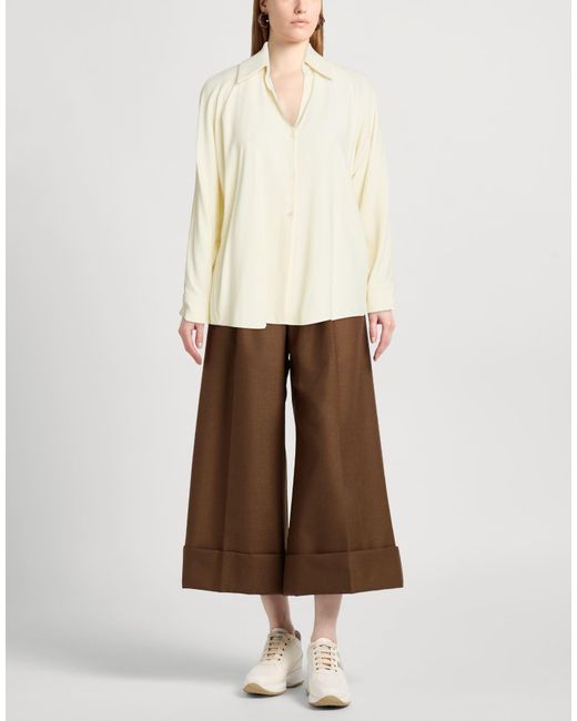 Liviana Conti White Shirt Viscose, Acetate
