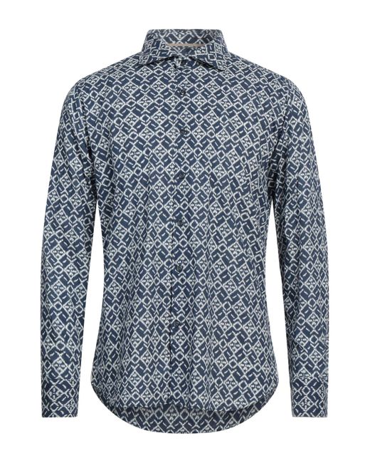 Camisa Tintoria Mattei 954 de hombre de color Blue