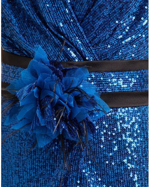 Robe courte Hanita en coloris Blue